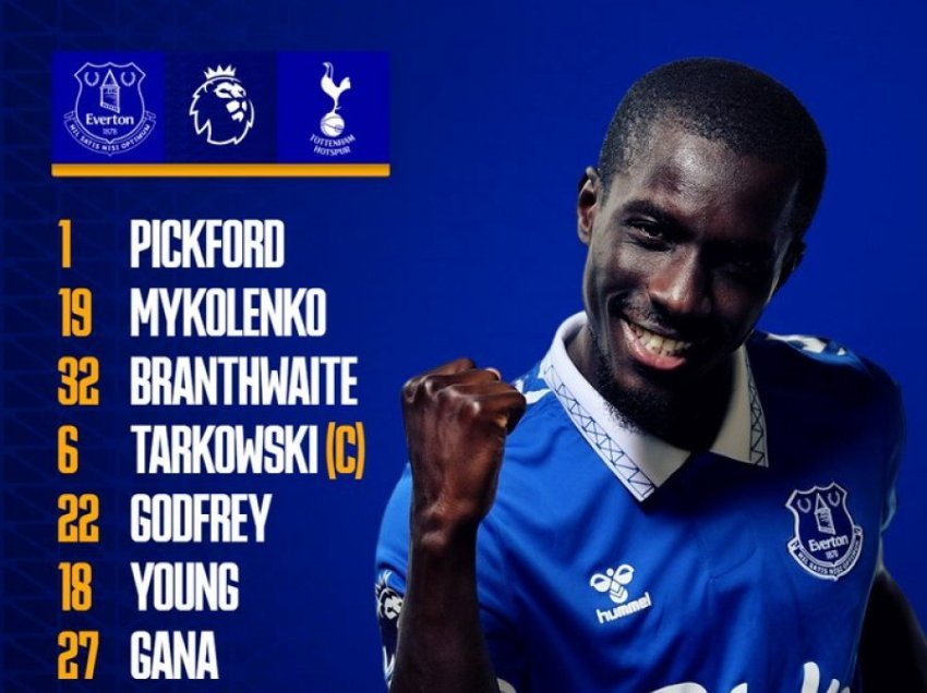 Formacionet zyrtare: Everton - Tottenham