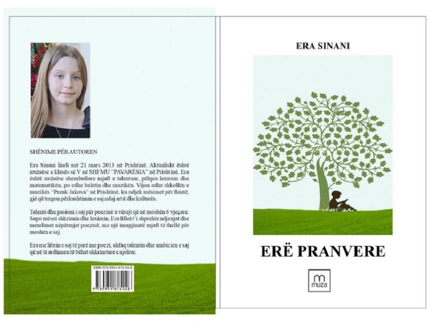 “Erë pranvere” libri i nxënëses së klasës së pestë Era Sinani