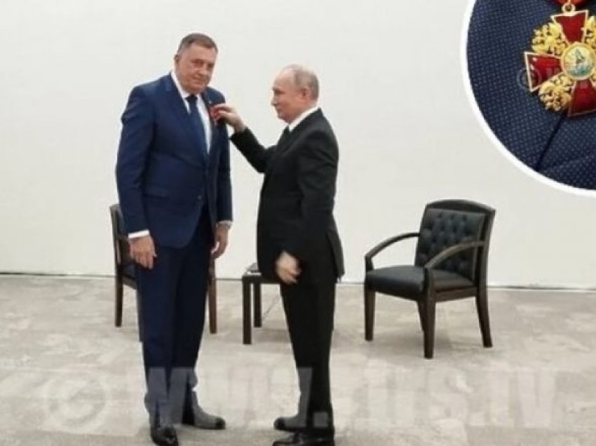 Sikurse Vuçiqit, Putin ia dha Dodikut dekoratën e dytë më të lartë të Rusisë