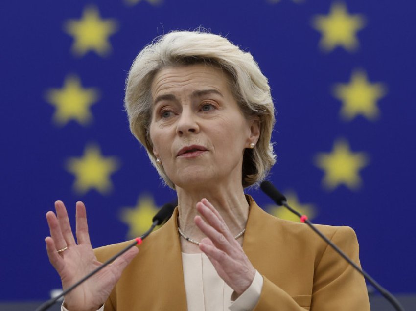 Von der Leyen e BE-së propozon përdorimin e fitimeve të ngrira ruse për ushtrinë e Ukrainës