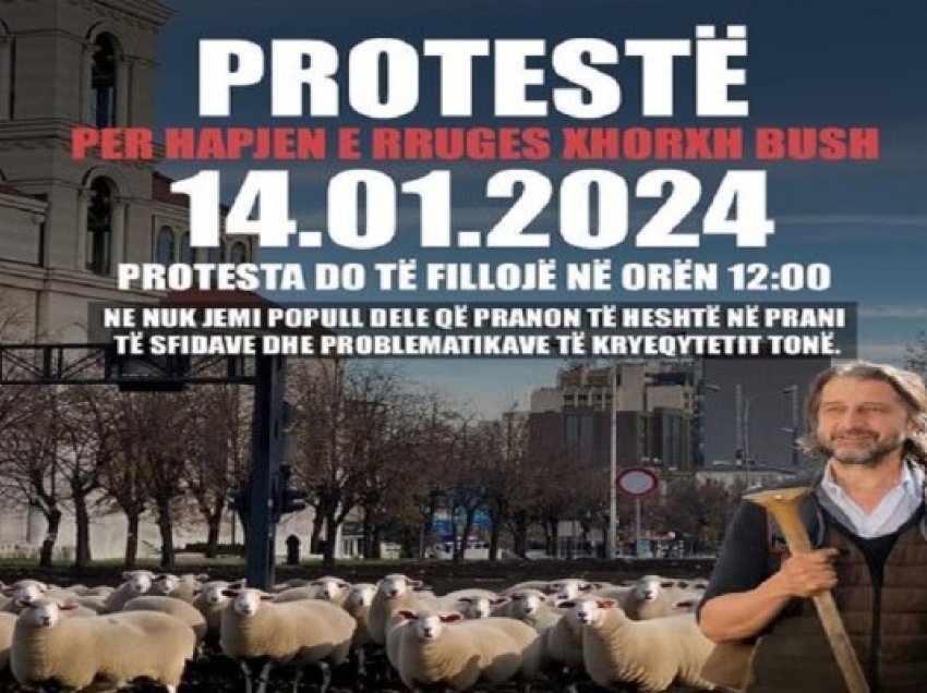 Paralajmërohet protestë për hapjen e rrugës “George Bush” më 14 janar