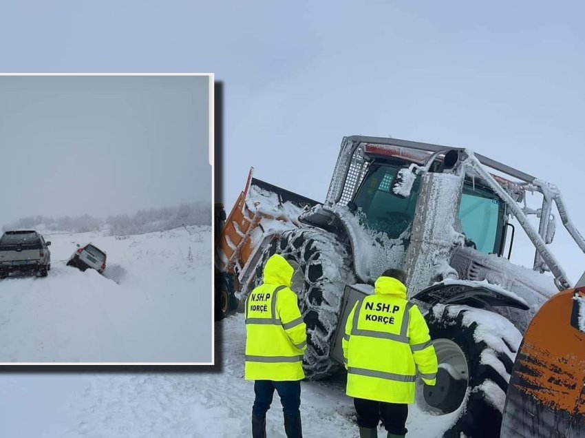 Dëbora ka arritur deri në 60 cm, zhbollokohen pas disa orësh dy “xhipat” në Mashkullore, kjo është gjendja e pasagjerëve