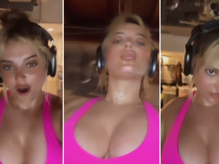 Bebe Rexha publikon video provokuese nga palestra, teksa bën ‘cardio’ nën ritmet e këngës së saj të re