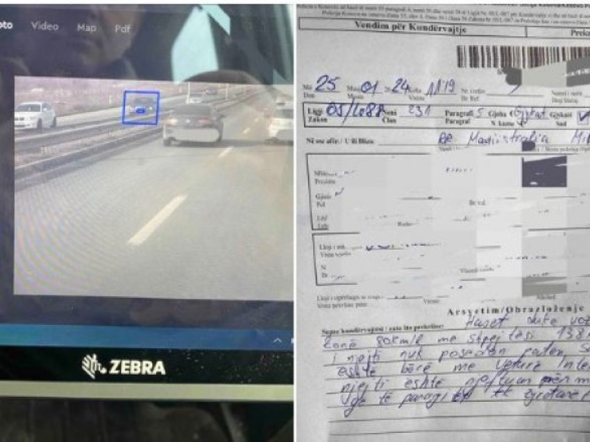 Me “Smart Patrol”, policia ndalon dhe gjobit ngasësin pasi në zonën 80 km/h voziste me shpejtësi 138 km/h