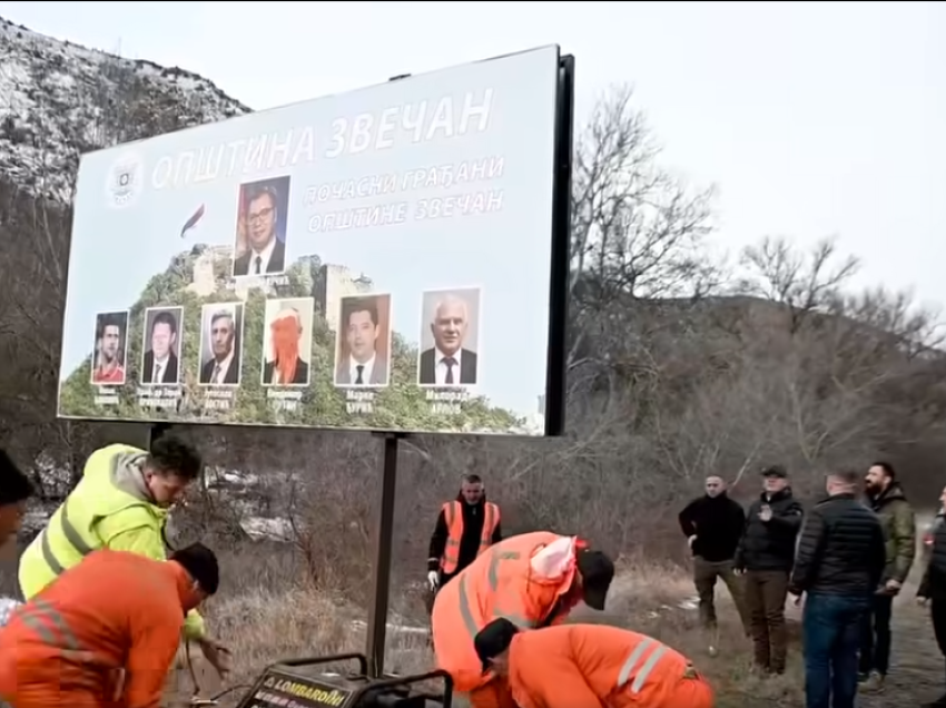 Largohen billbordet ilegale serbe, Daçiq reagon për veprimin e sotëm në Zveçan