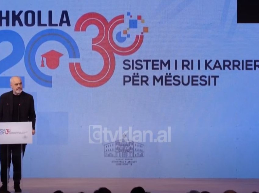 Edi Rama: Pagat mesatarisht për mësuesit do të shkojnë në 950 euro