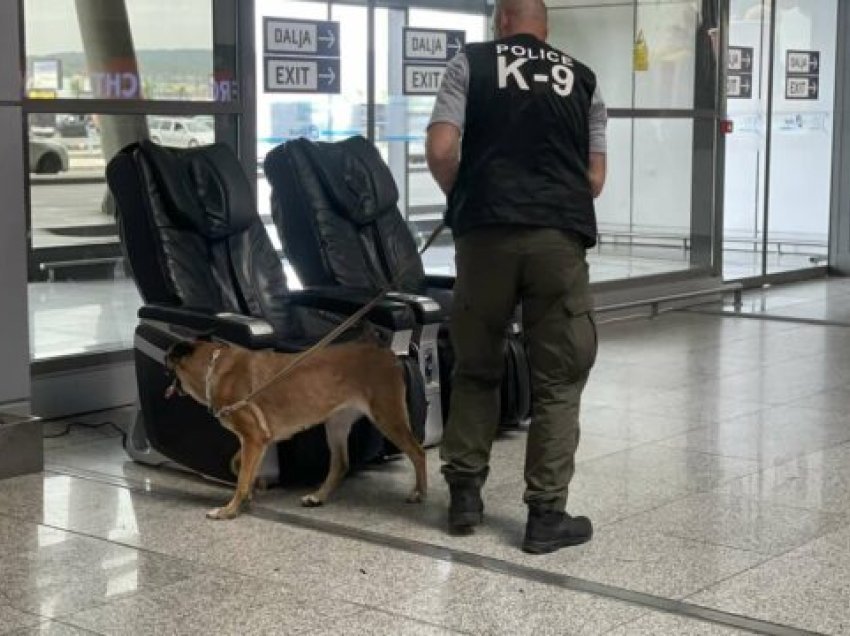 Raportohet për bombë në Aeroport, Policia po kryen kontrolle me qen