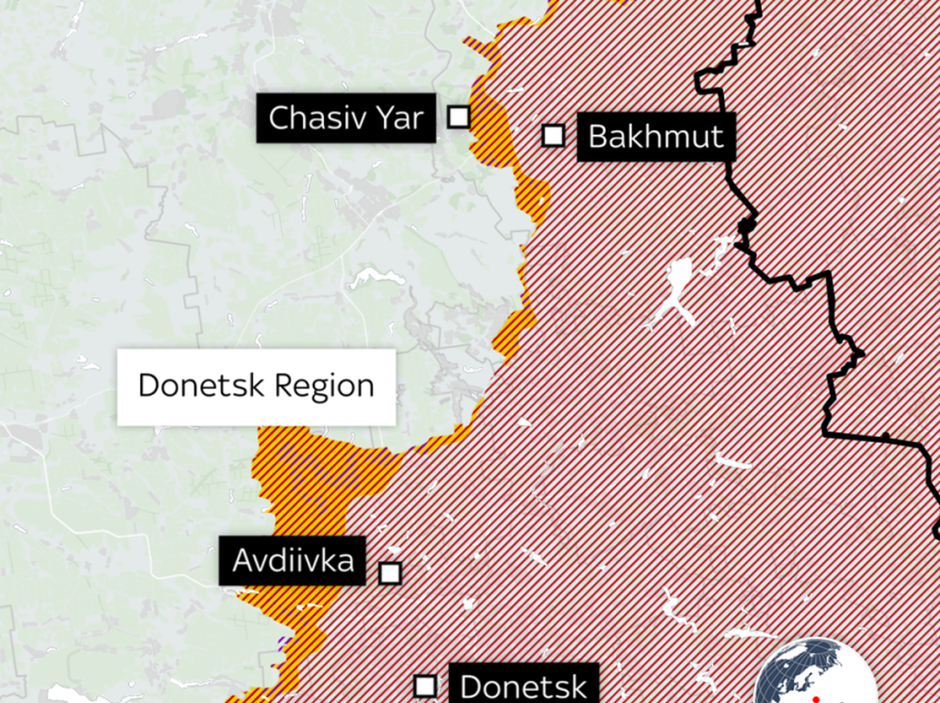 Forcat ukrainase tërhiqen nga një pjesë e qytetit kyç të vijës së frontit