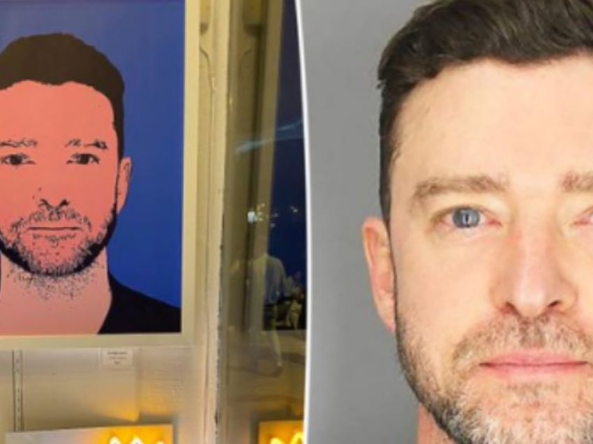 Fotografia e arrestimit të Justin Timberlake shndërrohet në vepër arti