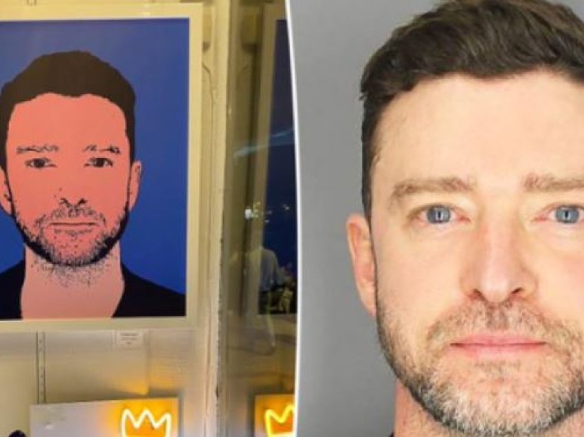 Fotografia e arrestimit të Justin Timberlake shndërrohet në vepër arti