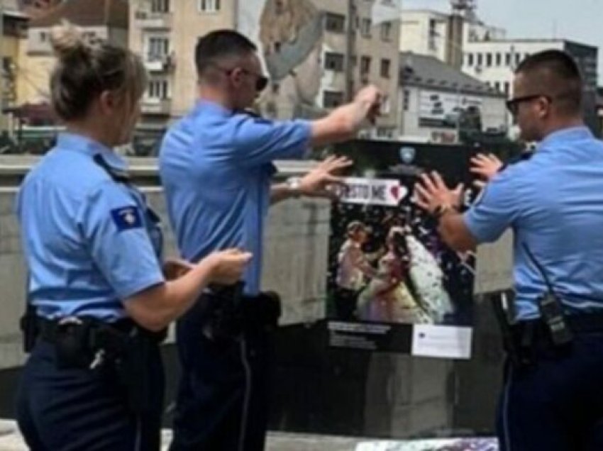 Policia në Ferizaj me plan operativ shpërndan fletëpalosje “Festo me zemër, jo me armë’’