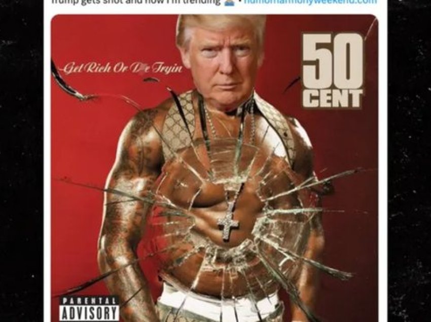 50 Cent vendos Donald Trump në kopertinën e albumit të njohur