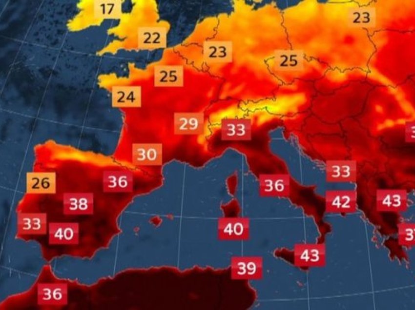 Europa ‘digjet’ nga i nxehti afrikan, këto shtete po përballen me temperatura ekstreme