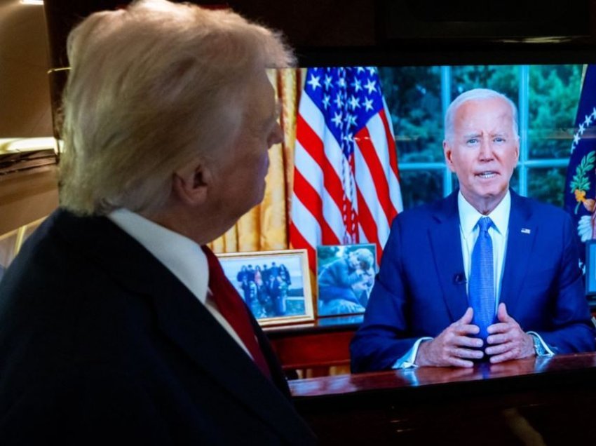 “Joe, je pushuar nga puna”, Trump ndjek fjalimin e Bidenit nga avioni