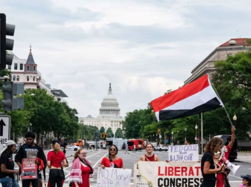 Mijëra vetë protestojnë në Uashington kundër kryeministrit Netanjahu