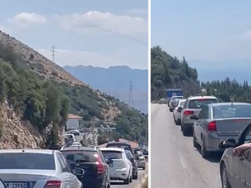 Trafik i rënduar në aksin Dhërmi-Himarë, numër i lartë qytetarësh drejt bregdetit