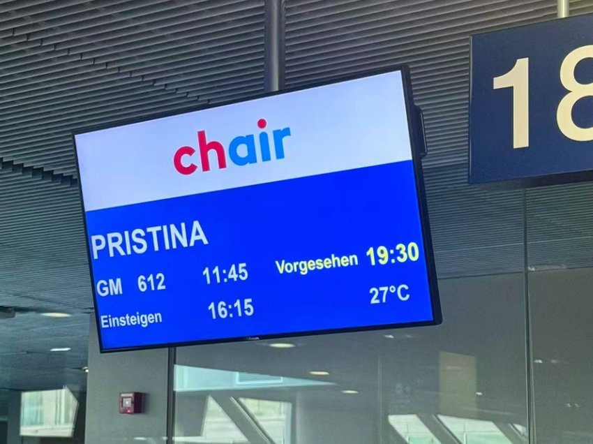 Alarmi për bombë shkakton vonesë 8 orëshe në fluturimin e Chair Airlines nga Bazeli për në Prishtinë