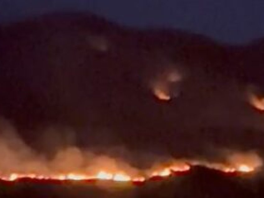 Gjirokastër, vazhdojnë zjarret në Malin e Gjerë, flakët rishfaqen në Parkun e Viroit