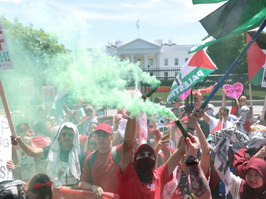 Protestuesit pro-palestinezë mblidhen rreth Shtëpisë së Bardhë