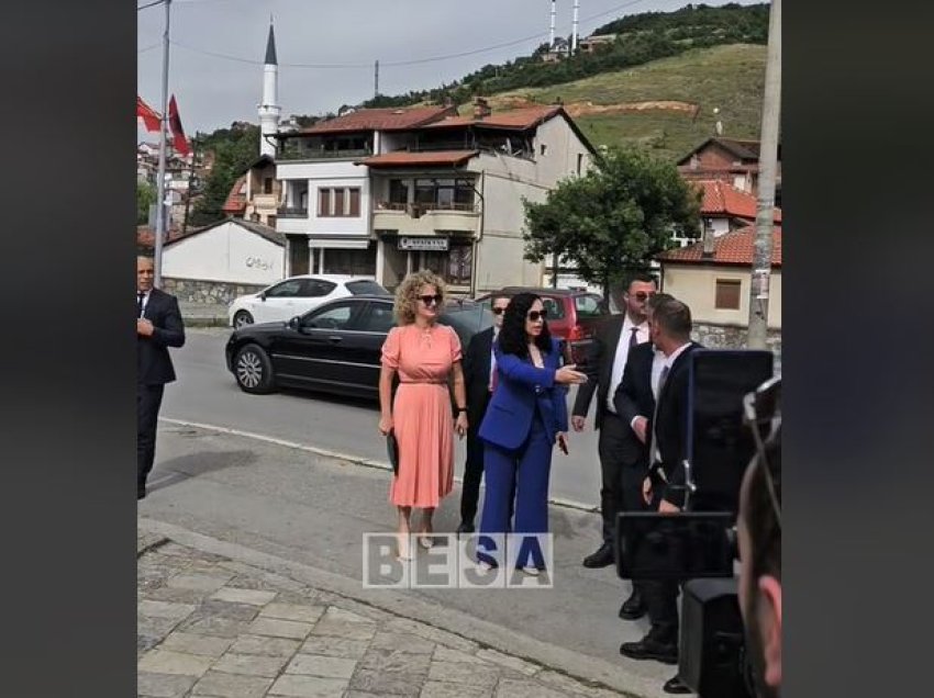 Një qytetar me dy akullore në dorë ia zë rrugën, shihni reagimin e presidentes Osmani