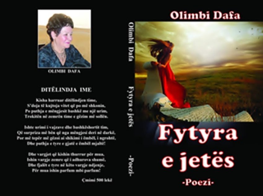 Olimbi Dafa, rrëfen vetveten me vëllimin poetik “Fytyra e jetës”