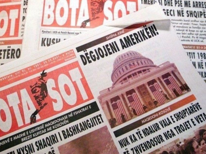 Shala: “Bota Sot” është “New York Times” i Republikës së Dardanisë