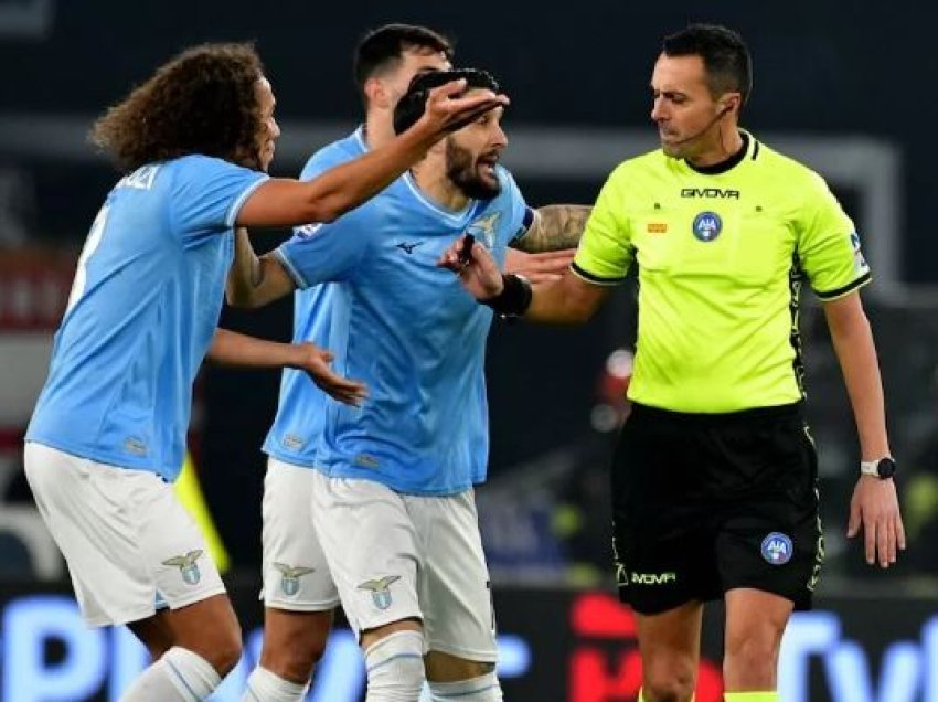 Tre kartonë të kuq në ndeshjen Lazio - Milan