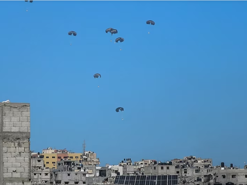 SHBA-ja dhe Jordania hedhin ndihma nga ajri në Gazë