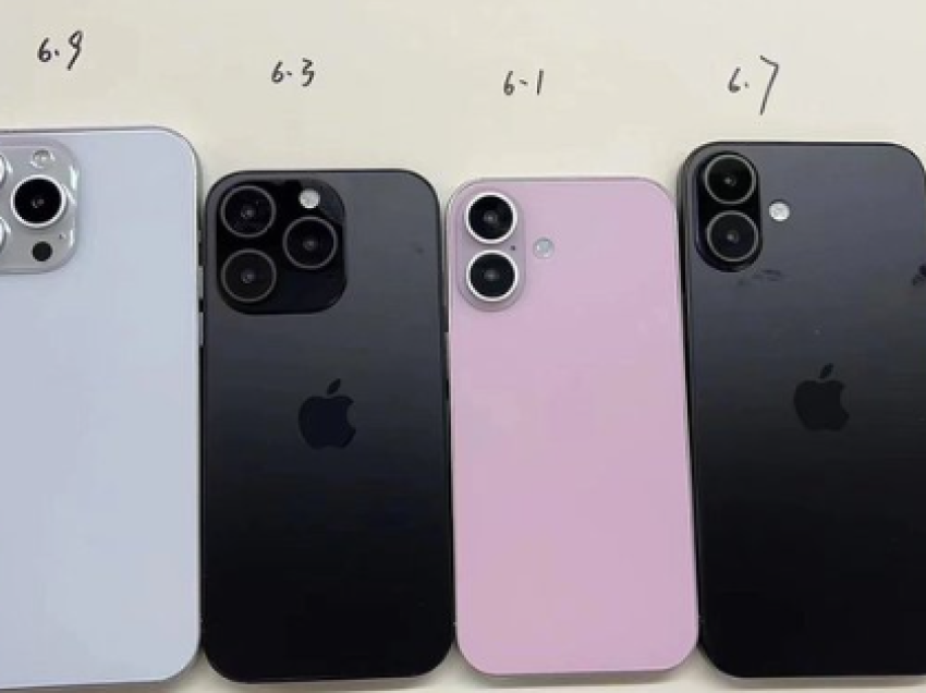 Publikohen imazhe, të cilat pretendohet se shfaqin modelin iPhone 16 të Apple