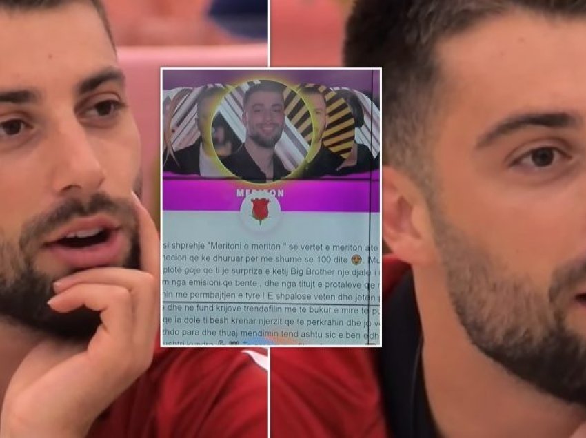 “Je surpriza e këtij Big Brother” – Meriton Mjekiqi emocionohet nga mesazhi që merr në ‘Big Love’