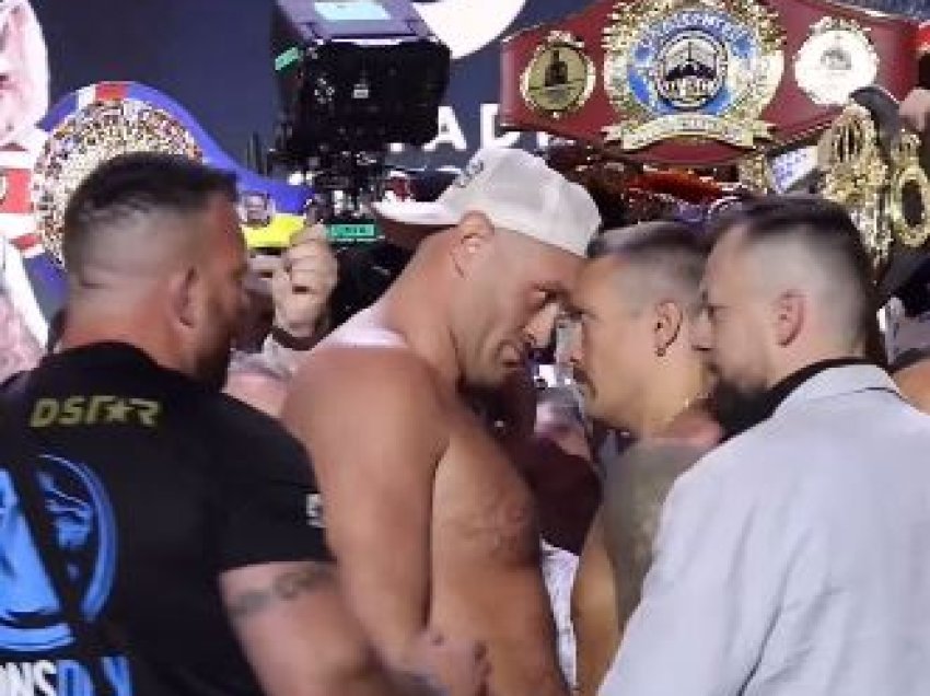 Tensione, gati rrihen mes veti Fury e Usyk! Ndërhyjnë sigurimi