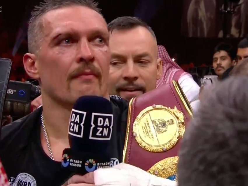 Usyk me mesazh të fortë: Fitore e madhe për vendin tim dhe për ushtarët