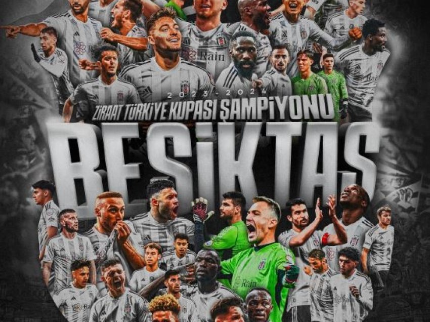 Rashica dhe Muçi në festë, Besiktasi fiton Kupën e Turqisë 