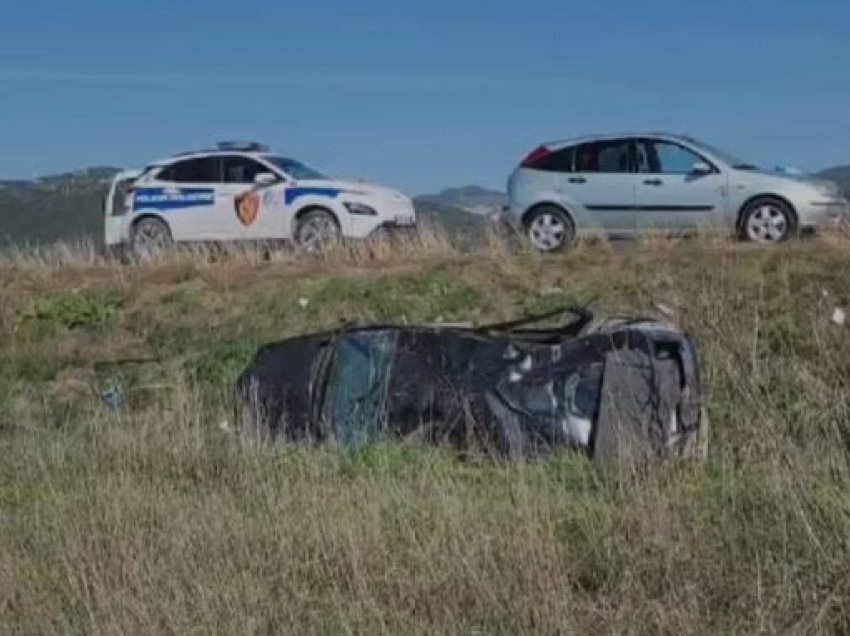 Aksident në autostradën Levan-Tepelenë, automjeti përfundon në kanal! Dërgohet në spital shoferi