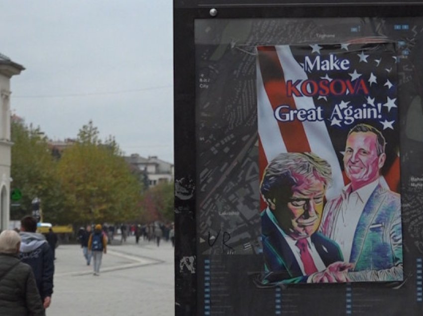 ​Vendosen posterë me Trumpin e Grenellin në Prishtinë