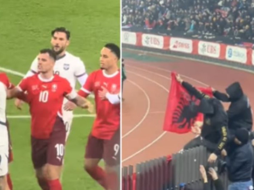 Huliganët serbë po digjnin flamurin shqiptar, Granit Xhaka përplasje me disa lojtarë