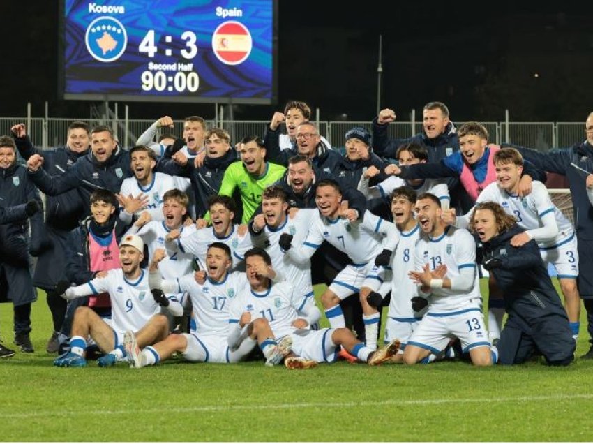 Kosova U19 e Adil Maliqit spektakolare, heshti spanjollët