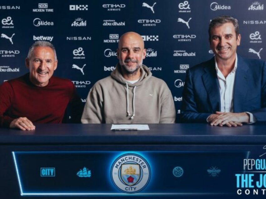 Guardiola zbulon arsyen e çuditshme pse rinovoi kontratën me Man Cityn