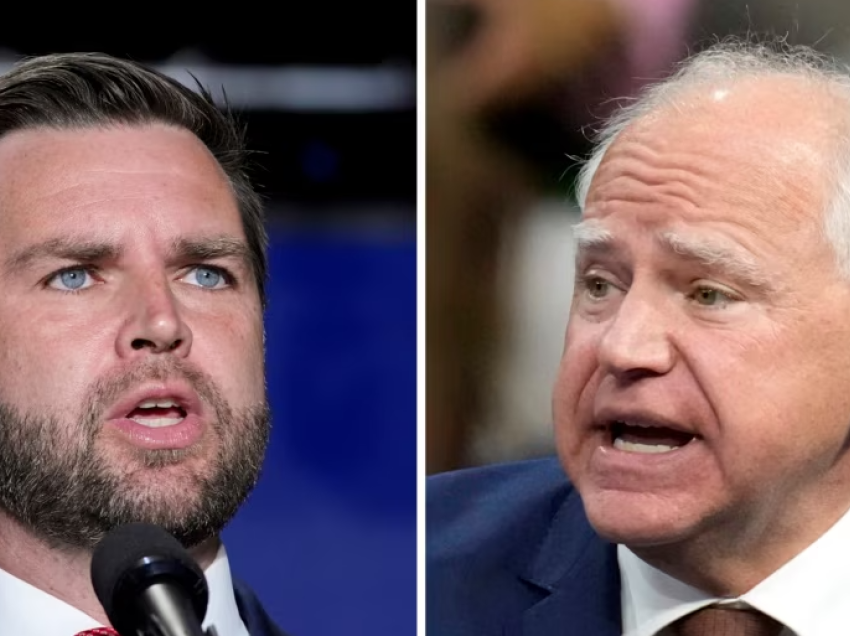 JD Vance dhe Tim Walz gati për debatin nënpresidencial