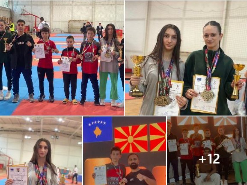 KK Fituesi fiton 15 medalje në Shkup, Rinesa Zenuni e Elma Ahmeti shkëlqejnë