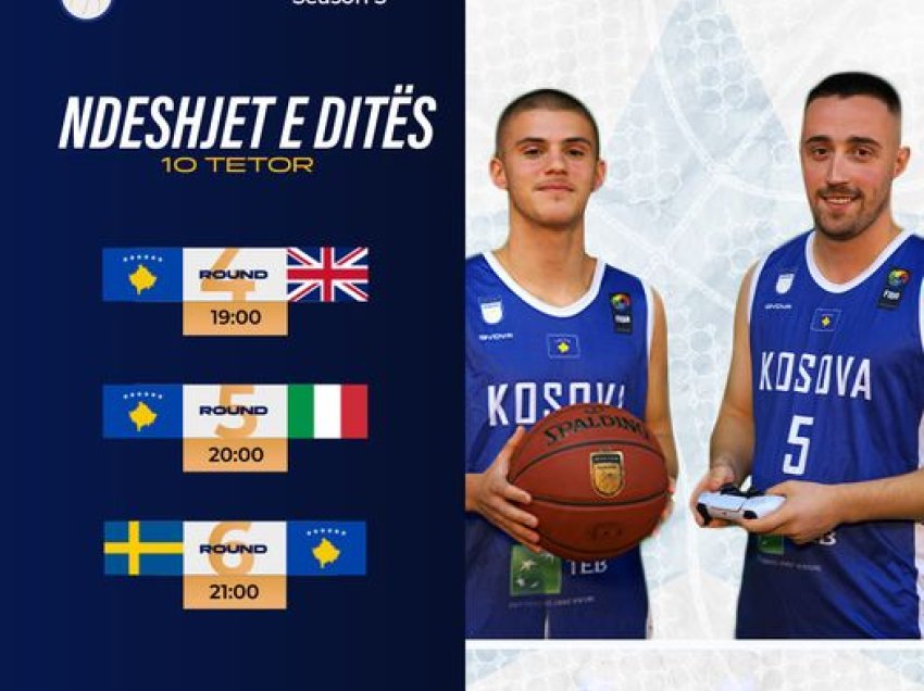 Kosova është gati për ditën e dytë të ndeshjeve në eFIBA season 3