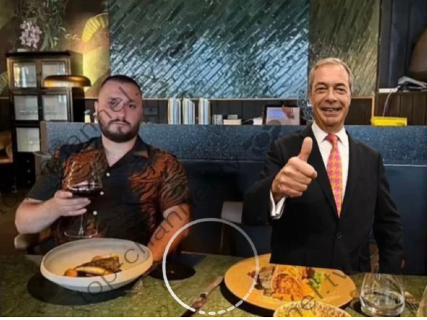 “Skifteri” nga Lezha zbret nga Ferrari dhe “darkon” me politikanin anglez Nigel Farage