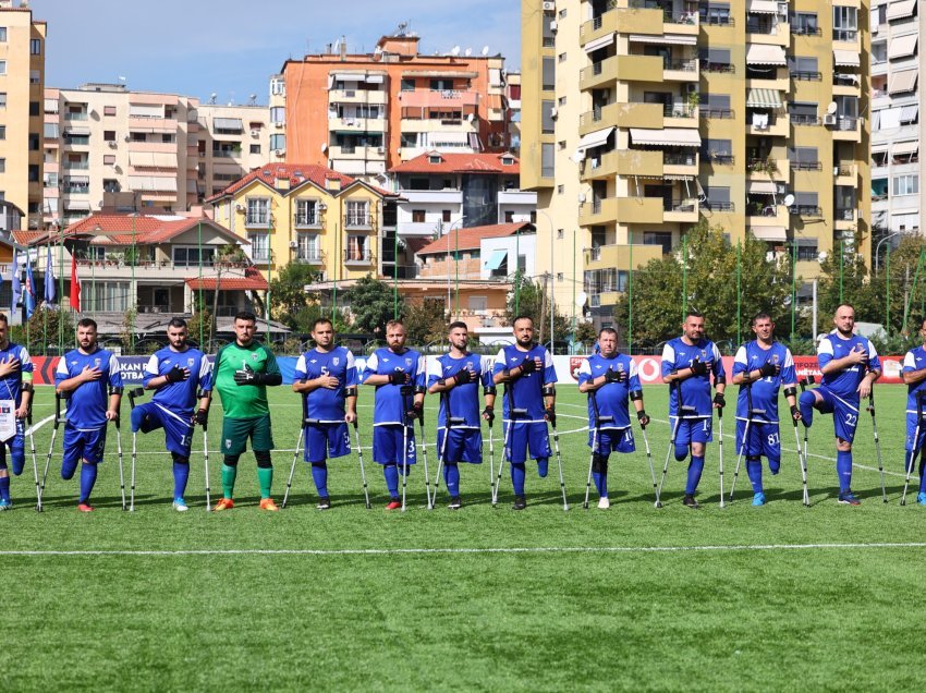 Kombëtarja e Kosovës e të amputuarve po merr pjesë në turneun Ballkanik në Tiranë 