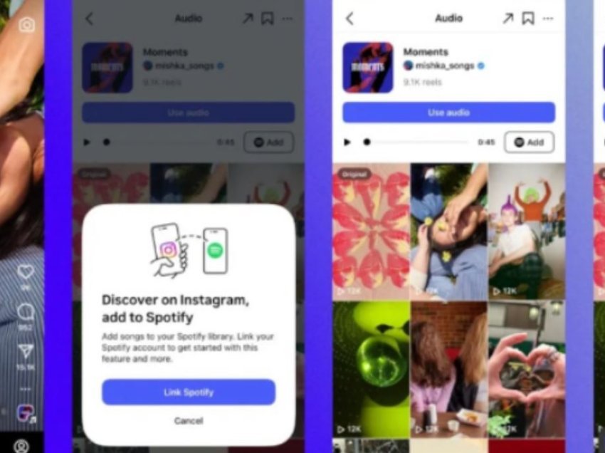 Instagram më në fund integron Spotify në aplikacion