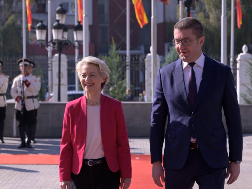 Pas Shqipërisë, Von der Leyen mbërrin në Maqedoni të Veriut