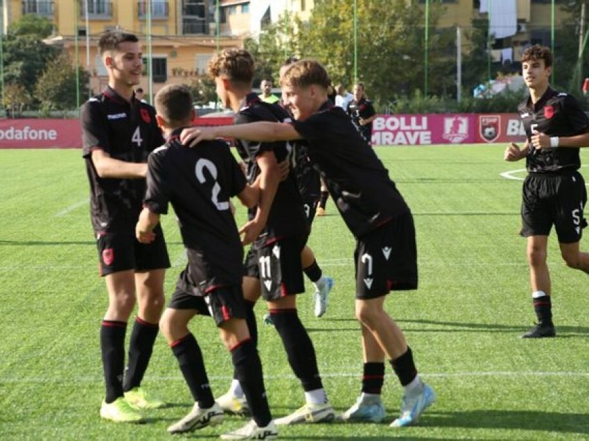 Shqipëria U-15 fiton me rezultatin 8:1 ndaj San Marinos