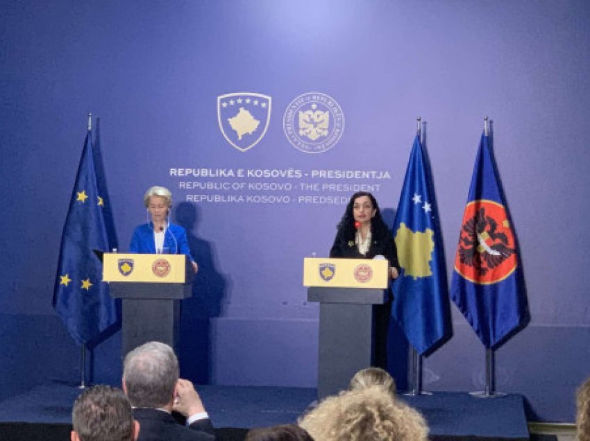 ​Osmani i kërkon Von der Leyen heqjen e masave ndaj Kosovës dhe reagim ndaj Serbisë