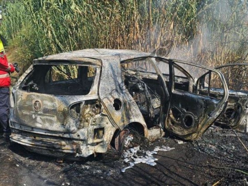 Atentati me dy të plagosur në “Don Bosko”, dalin pamjet e automjetit të djegur në Kamëz