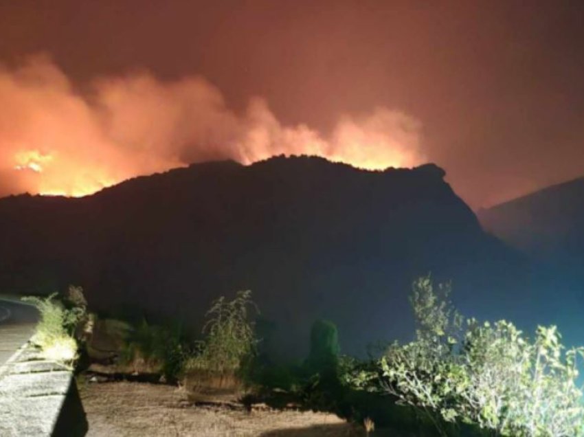 Zjarri në Mariovë ende nuk është shuar, rrezikohen disa fshatra