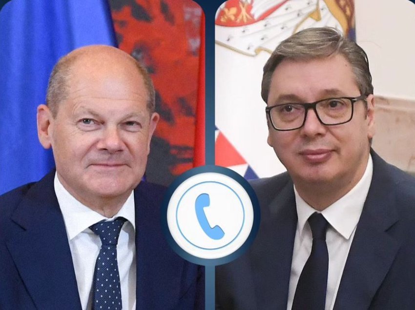 Për çka biseduan Scholz dhe Vuçiq sot në telefon?